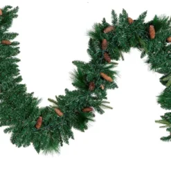 50 Lights Carolina Pine Artificial Garland 9ft -Christmas Decorations Store 9 ft Carolina Pine Artificial Garland with 50 Lights amp Decorations 3 result 600x416 1