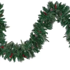 9ft Snow Flocked Prelit Christmas Garland With 50 Lights 10 9ft Snow Flocked Prelit Christmas Garland With 50 Lights -Christmas Decorations Store 9 ft Snow Flocked Artificial Garland with 50 Lights amp Decorations 3 result 600x409 1