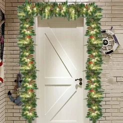 9ft Snow Flocked Prelit Christmas Garland With 50 Lights 13 9ft Snow Flocked Prelit Christmas Garland With 50 Lights -Christmas Decorations Store 9 ft Snow Flocked Artificial Garland with 50 Lights amp Decorations 6 result 600x600 1