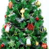 90pcs Red Green And Gold Christmas Ornaments