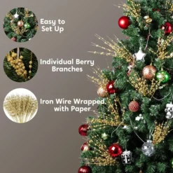 24pcs Gold Christmas Tree Berry Stems 20in -Christmas Decorations Store 91PNstSOcdL. AC SL1500 结果 600x600 1