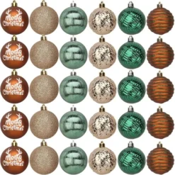 30pcs Green And Gold Christmas Ornaments 2.36in -Christmas Decorations Store 91oJiurmWwL. AC SL1500 600x604 1