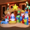 9ft Inflatable LED Nativity Of Jesus With Three Wiseman 2 9ft Inflatable LED Nativity Of Jesus With Three Wiseman -Christmas Decorations Store 9ft Inflatable LED Nativity of Jesus with Three Wiseman 1 result scaled 600x600 1
