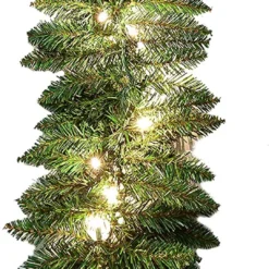 Pre Lit Christmas Garland 9ft -Christmas Decorations Store Artificial Holiday Garland with 50 Lights 9 ft 3 result