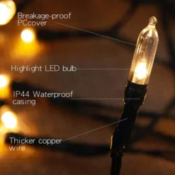 2x50 LED Christmas String Lights 15.8ft -Christmas Decorations Store Battery Operated String Lights with 50 LED Lights2 Pack 3 result 600x600 1