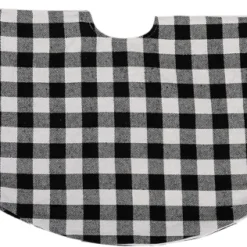 Black And White Buffalo Plaid Christmas Tree Skirt 48in -Christmas Decorations Store Buffalo Red Large Plaid Christmas Tree Skirt 48in 6 result 1 600x316 1