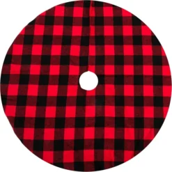 Red And Black Buffalo Plaid Christmas Tree Skirt 48in 13 Red And Black Buffalo Plaid Christmas Tree Skirt 48in -Christmas Decorations Store Buffalo Red Large Plaid Christmas Tree Skirt 48in 6 result 2 600x600 1