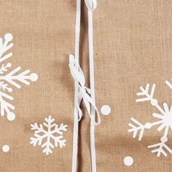 White Snowflake Christmas Tree Skirt 48in 13 White Snowflake Christmas Tree Skirt 48in -Christmas Decorations Store Burlap Christmas Tree Skirt Snowflake 48in 6 result