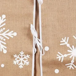 Snowflakes Christmas Tree Skirt Decoration 36in -Christmas Decorations Store Burlap Snowflake Christmas Tree Skirt 36in 5 result