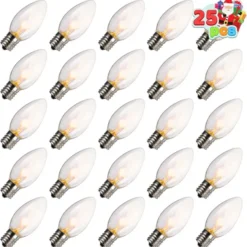 25pcs C9 Christmas Replacement Light Bulb 10 25pcs C9 Christmas Replacement Light Bulb -Christmas Decorations Store C9 Incandescent Bulb 25 Packs Christmas Replacement Light Bulb 3 result 600x608 1