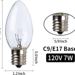 25pcs C9 Christmas Replacement Light Bulb 11 25pcs C9 Christmas Replacement Light Bulb -Christmas Decorations Store C9 Incandescent Bulb 25 Packs Christmas Replacement Light Bulb 5 result 600x563 1