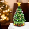 Pre Lit Ceramic Tabletop Christmas Tree 7in -Christmas Decorations Store Ceramic Christmas Tree with Candy Cane 7in 4 600x600 1