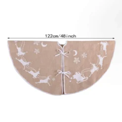 Burlap Beige Christmas Tree Skirt Decoration 48in 9 Burlap Beige Christmas Tree Skirt Decoration 48in -Christmas Decorations Store Christmas Burlap Tree Skirt 4 result 600x600 1