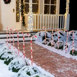 12pcs Thick Red And White Candy Cane Pathway Lights 28in 13 12pcs Thick Red And White Candy Cane Pathway Lights 28in -Christmas Decorations Store Christmas Candy Cane Pathway Marker Thick Red 28in 6 600x457 1