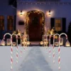 12pcs Thick Red And Green Candy Cane Light Stakes 28in -Christmas Decorations Store Christmas Candy Cane Pathway Markers Thick Green 28in 4 600x600 1