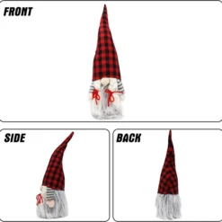 2pcs Couple Plush Gnome Ornaments Tabletop -Christmas Decorations Store Christmas Couple Gnome Christmas Tabletop 3 result 600x591 1