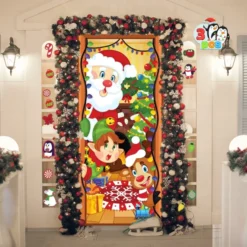 Christmas Door Cover With Window Clings -Christmas Decorations Store Christmas Door Cover with Window Clings 2 result 600x600 1