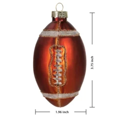 Christmas Football Ornament Glass Blown Ornament -Christmas Decorations Store Christmas Football Ornament Glass Blown Ornament 2 result 600x600 1