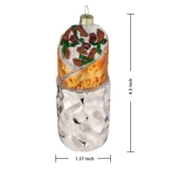 Taco And Burrito Christmas Tree Ornaments -Christmas Decorations Store Christmas Glass Blown Ornament Taco and Burrito Set 2 result 600x600 1
