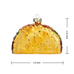 Taco And Burrito Christmas Tree Ornaments -Christmas Decorations Store Christmas Glass Blown Ornament Taco and Burrito Set 3 result 600x600 1