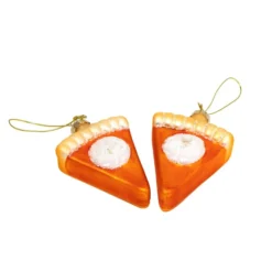 Christmas Glass Pumpkin Pie Ornament, 2Pcs -Christmas Decorations Store Christmas Glass Pumpkin Pie Ornament 2Pcs 4 result 600x600 1