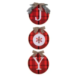 Christmas Buffalo Plaid Joy Sign -Christmas Decorations Store Christmas Joy Sign Buffalo Plaid Wreath 3 result 600x600 1