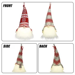 Christmas Red And Grey Light Up Swedish Santa Plush Gnome -Christmas Decorations Store Christmas Light Gnome Swedish Santa Tomte Hanging Ornaments 4 result 600x600 1