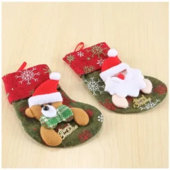 12pcs 3D Mini Christmas Stockings Decoration -Christmas Decorations Store Christmas Mini 3D Stockings 12Pcs 3 result 600x600 1