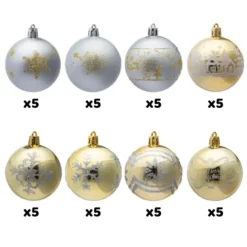40pcs Blue And White Christmas Ornaments 2.36in -Christmas Decorations Store Christmas Ornaments Ball Gold amp Silver 3 result 600x600 1