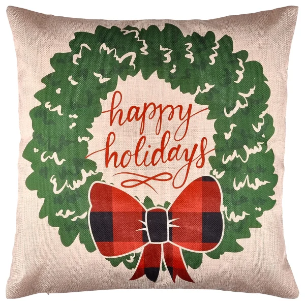 6pcs Buffalo Plaid Christmas Pillow Covers 6 6pcs Buffalo Plaid Christmas Pillow Covers - Image 4