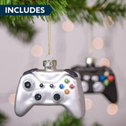 2pcs Christmas Glass Game Controller Ornament -Christmas Decorations Store Christmas Tree Game Controller Ornament Decoration Black and White 6 result 600x600 1