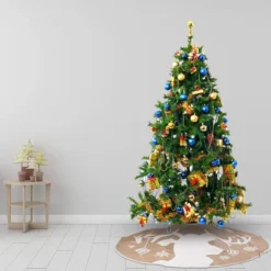 Reindeer Christmas Tree Skirt 48in 12 Reindeer Christmas Tree Skirt 48in -Christmas Decorations Store Christmas Tree Skirt Reindeer 48in 6 result 600x600 1