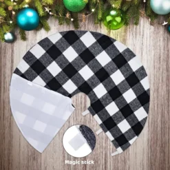 Christmas Tree Skirt Thick Plaid White Baffalo 36in 13 Christmas Tree Skirt Thick Plaid White Baffalo 36in -Christmas Decorations Store Christmas Tree Skirt Thick Plaid White Baffalo 36in 6 result 600x600 1