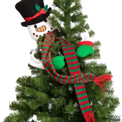 Hugger Plush Snowman Christmas Tree Topper -Christmas Decorations Store Christmas Tree Topper Snowman 3 result 600x672 1