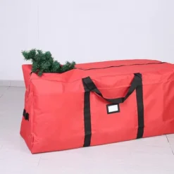 Ornament Storage And Christmas Tree Storage Bag 48in -Christmas Decorations Store Christmas Tree and 64 Slot Ornament Storage Set Red 48in 6 result 600x400 1