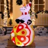 6ft Christmas Unicorn With Ornaments LED Inflatable Yard Decor -Christmas Decorations Store Christmas Unicorn with Ornaments 6ft 2 1 600x600 1