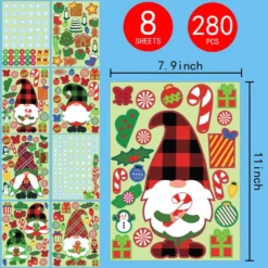 300pcs Christmas Gnome Window Clings 10 300pcs Christmas Gnome Window Clings -Christmas Decorations Store Christmas Window Clings Gnome 300 Pcs 3 result 600x600 1