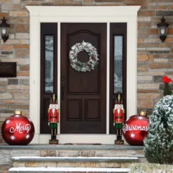 Artificial Christmas Wreaths Flocked With LED Lights 24in -Christmas Decorations Store Christmas Wreath Flocked with LED Lights 24in 7 result 600x600 1