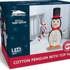 3ft 120 LED Collapsible Penguin Yard Light -Christmas Decorations Store Collapsible Penguin LED Yard Light 3ft 4 600x478 1