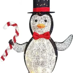 3ft 120 LED Collapsible Penguin Yard Light -Christmas Decorations Store Collapsible Penguin LED Yard Light 3ft 7 600x762 1
