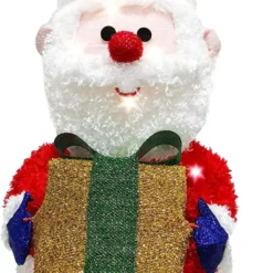 Collapsible Santa LED Yard Light 22in -Christmas Decorations Store Collapsible Santa LED Yard Light 22in 1 600x1073 1