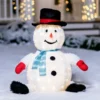 Collapsible LED Light Up Snowman Decoration 30in -Christmas Decorations Store Collapsible Snowman LED Yard Light for Christmas 30in 2 600x600 1
