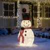 3ft Cotton Snowman LED Yard Light -Christmas Decorations Store Cotton Snowman LED Yard Light 3ft 600x400 1