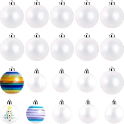 20pcs DIY Christmas Ball Ornaments Decorating Refill Kits -Christmas Decorations Store DIY Christmas Ornaments 20 Pcs 2 result 600x596 1