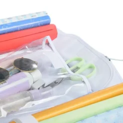 Double Sided Hanging Wrapping Paper Organizer Storage -Christmas Decorations Store Double Sided Hanging Wrapping Paper Organizer Storage 6 1 600x600 1