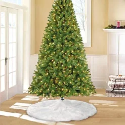 Faux Fur Christmas Tree Skirt Decoration 48in -Christmas Decorations Store Faux Christmas Tree Skirt 3 result