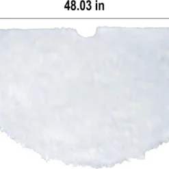 Faux Fur Christmas Tree Skirt Decoration 48in -Christmas Decorations Store Faux Christmas Tree Skirt 5 result 600x403 1