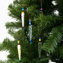 12pcs Christmas Tree Colorful Glass Icicle Ornaments 10 12pcs Christmas Tree Colorful Glass Icicle Ornaments -Christmas Decorations Store Glass Icicle Ornaments 12 Pcs 4 result 600x600 1