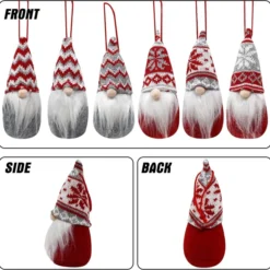Gnome Christmas Tree Topper, 1 Pc + Gnome Ornaments Set Of 6 -Christmas Decorations Store Gnome Christmas Tree Topper 1 Pc Gnome Ornaments Set of 6 3 result 600x591 1