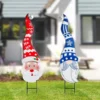 Snowman And Santa Christmas Yard Signs -Christmas Decorations Store Gnome and Santa Metal Yard Signs 1 result 600x600 1